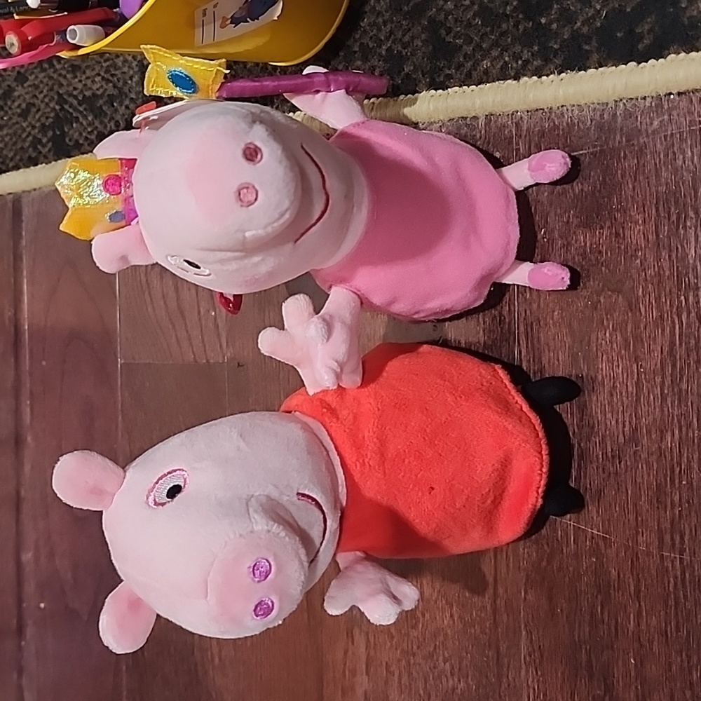 Ty Beannie Babies Peppa Pig 2 pcs